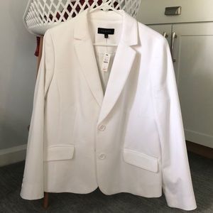 Talbots white blazer 14 NWT